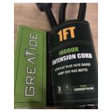 3 Pack Flat Plug Indoor Extension Cord, UL