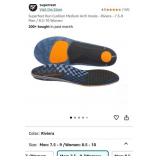 New Superfeet Run Cushion Medium Arch Insole -