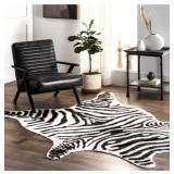 New nuLOOM Jayla Machine Washable Zebra Faux