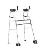 Medline Upright Walker with 5in Dual Wheels,