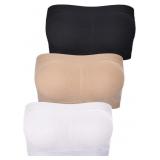 New 3pack Soft Strapless Bra,Women