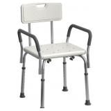Medline Shower Chair Seat with Padded Armrests