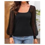 New size S lot of 2 Holipick Womens Sheer Sleeve