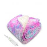 New Heated Blanket Electric Throw Blanket, Plush