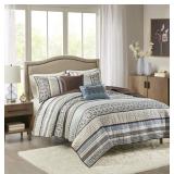 New Madison Park Quilt Set Luxurious Jacquard