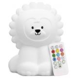Lumipets Lion Night Light for Kids, Silicone