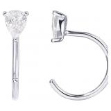 New PAVOI 925 Sterling Silver Huggie Half Hoop