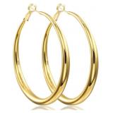 New size 60mm EXGOX Gold Hoop Earrings for Women