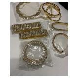 New 13 pack of gold rhinestone crystal and cubic