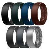 Size 10 Egnaro Silicone Ring Men, Inner Arc
