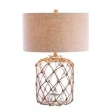 New JONATHAN Y JYL5033A Mer 26.5" Glass and Rope