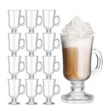 (New) Sieral 12 Pieces Irish Coffee Mugs Bulk 8.5