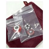 New 925 Sterling Silver Charms, Cubic Zirconia