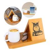 Book Stand, Wooden Triangle Book Holder, Book