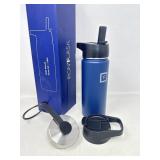 New Insulated Water Bottle with Straw - 530 ml -