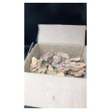 New box of assorted decorative rocks for flower