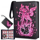 New 9-Pocket Card Binder for Cards, Portable Card