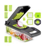 Green Veggie Chopper & Spiralizer - 4 in 1