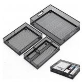 New. Mesh Metal Desk Drawer Organizer Tray for
