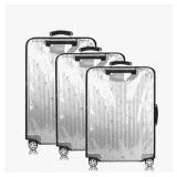 New 3 PCS Luggage Covers, 20" 24" 28" PVC Luggage