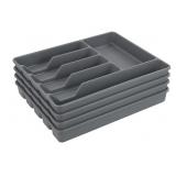 New Teyyvn 4-Pack Plastic Cutlery Storage Tray,