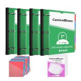 Telescoping 3 Ring Binder 1Inch 4Pack,Clear View