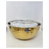 New Set of 5 Golden Metal Bowls.