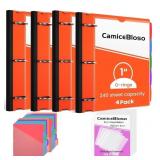 CamiceBloso Telescoping Binder 4Pack,Refillable 3