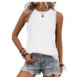 New TASYDATI Tank Top for Women Sleeveless Eyelet