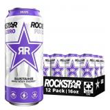 New Rockstar Pure Zero Energy Drink, Grape, 0