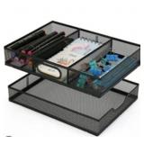 Banshou Desk Drawer Organiaer Tray,Metal Mesh