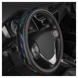 New VIPITH Cute Iridescent Black Steering Wheel