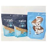 New (2) Ratio Trio Coconut Almond Granola Cereal,