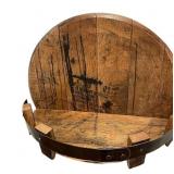 XANHOY Bourbon Barrels Shelf Vintage Round Wine