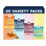 LOVE CORN Family Favorite - Sea Salt, BBQ, Salt &