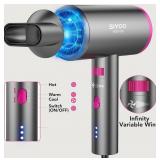 SIYOO Hair Dryer With Diffuser, 1600W Ionic Blow