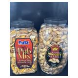 New Lot of 2 Snack Barrels Includes Utz Pub Mix,