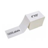 Fanfold Thermal Labels, 4x6 Direct Thermal