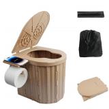 Wellehomi Foldable Portable Toilet for Adults,