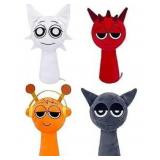 New Lot of 3, 4 Pack of Sprunki Plush The