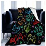 New Gamers Blanket for Boys Girls,Soft Fluffy