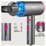 SIYOO Hair Dryer With Diffuser, 1600W Ionic Blow
