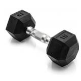 15 LB Barbell Coated Hex Dumbbell Weight,