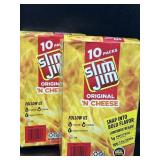 Lot of 2 Boxes, 10 Pack of Slim Jim Beef 