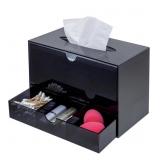 MyGift Premium Black Acrylic Cosmetic Organizer