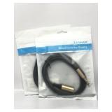 2 pack XLR Male to 1/4 Inch(6.35mm) Male 6.6