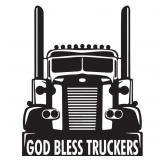 New Nursery God Bless Truckers Truck Trucker