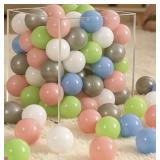 New Vibrant 100 Candy Color Ball Pit Balls,