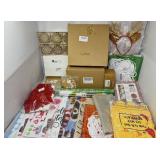 New large lot of holiday items- garden flags,