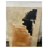 New Size 40 x 28 Inches Black & Orange Abstract